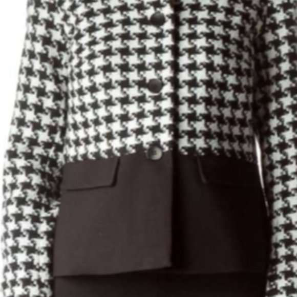 Talbots Houndstooth Wool Blend Blazer Jacket Sz 4 - Picture 4 of 11